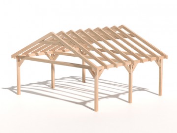 Dřevěná zahradní pergola 6x6m