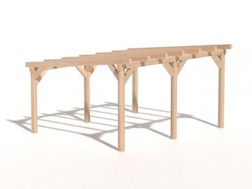 Dřevěná zahradní pergola 4x5m Dřevěná zahradní pergola 4x5m