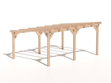 Dřevěná zahradní pergola 4x6m Dřevěná zahradní pergola 4x6m