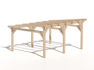 Dřevěná zahradní pergola 4x5m