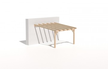 Dřevěná zahradní pergola 4x4m z KVH hranolů