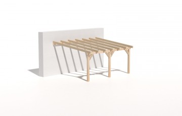 Dřevěná zahradní pergola 4x5m z KVH hranolů